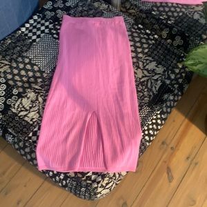 Free people hot pink midi sweater skirt